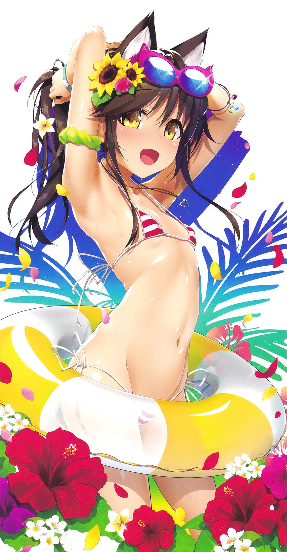 Secondary image of a beautiful girl's extreme swimsuit 41