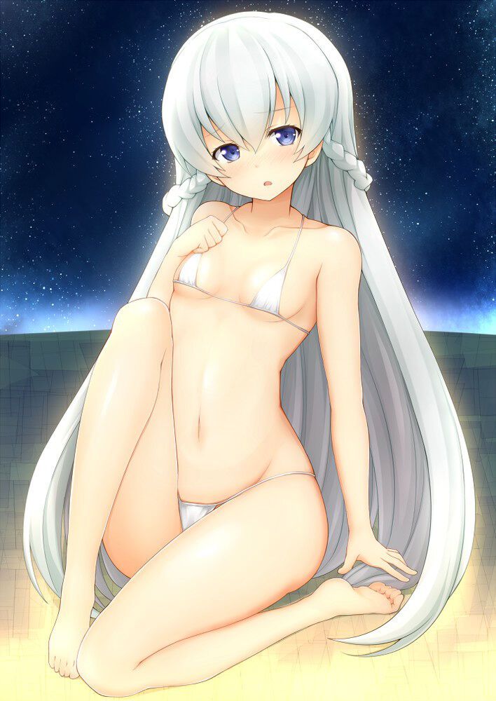 Secondary image of a beautiful girl's extreme swimsuit 52
