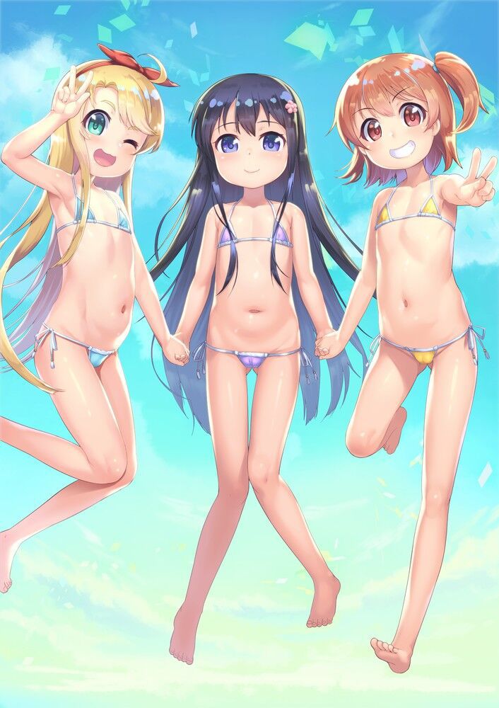 Secondary image of a beautiful girl's extreme swimsuit 56