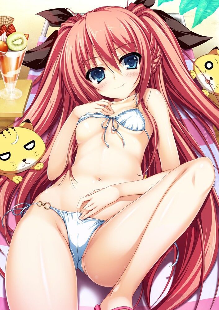 Secondary image of a beautiful girl's extreme swimsuit 69