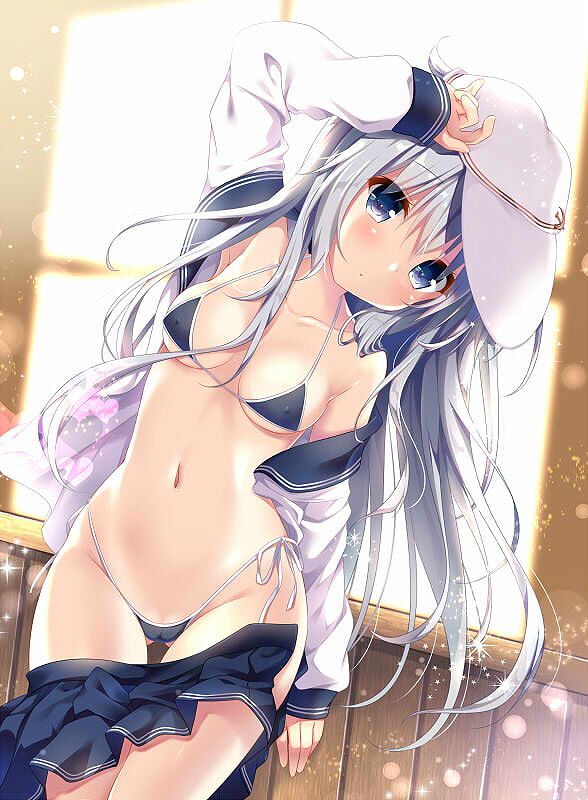Secondary image of a beautiful girl's extreme swimsuit 72