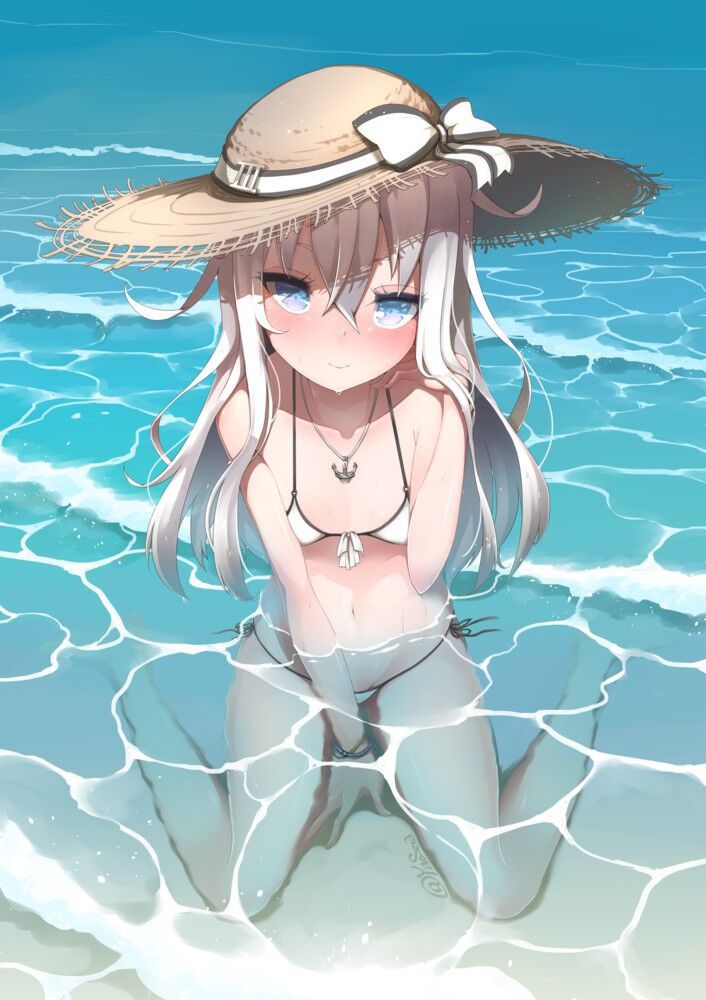 Secondary image of a beautiful girl's extreme swimsuit 79