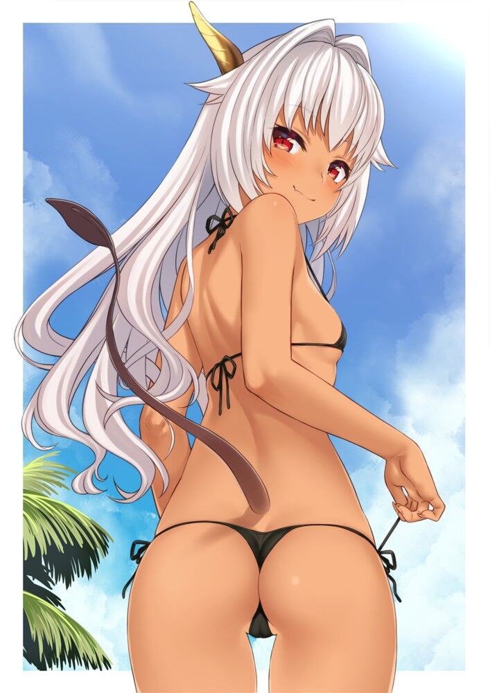 Secondary image of a beautiful girl's extreme swimsuit 83
