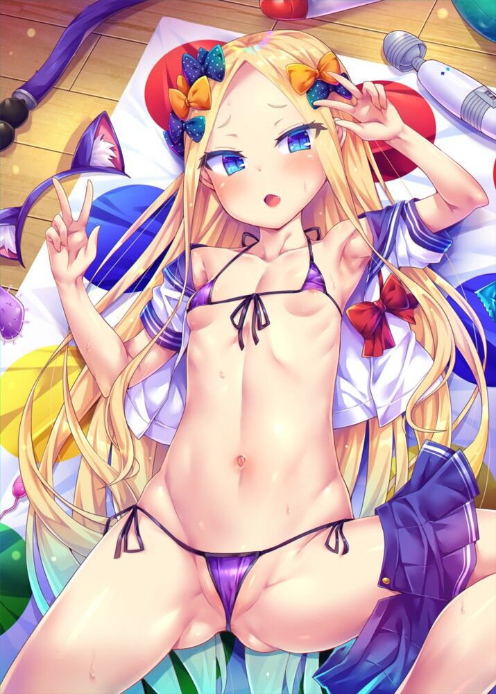 Secondary image of a beautiful girl's extreme swimsuit 90