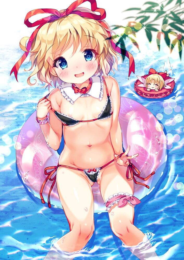 Secondary image of a beautiful girl's extreme swimsuit 94