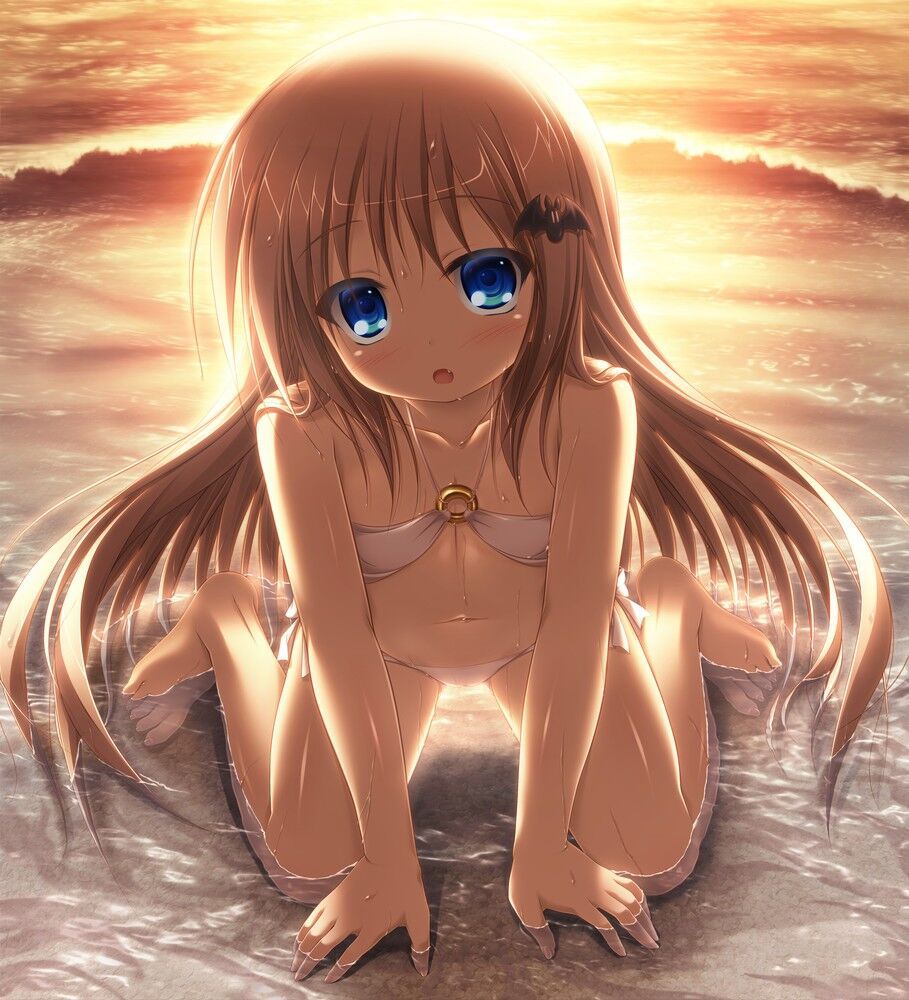 Secondary image of a beautiful girl's extreme swimsuit 97