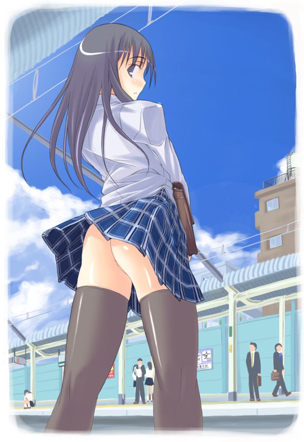 It's hard not to see a high school girl in uniform from tomorrow, but let's get over it by looking at this image! Two-dimensional erotic image called 37