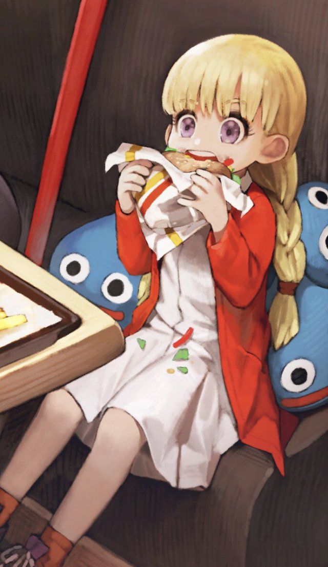 Secondary: Images of girls eating and drinking 12