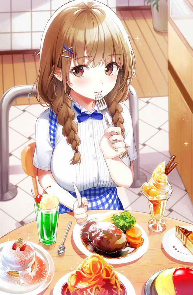 Secondary: Images of girls eating and drinking 27