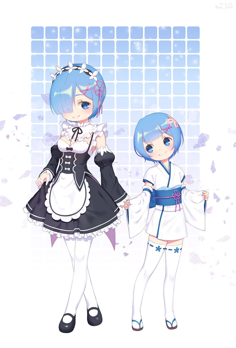 2D Re: less erotic image of REM Rin of different world life starting from zero [re-zero] 57 sheets 8