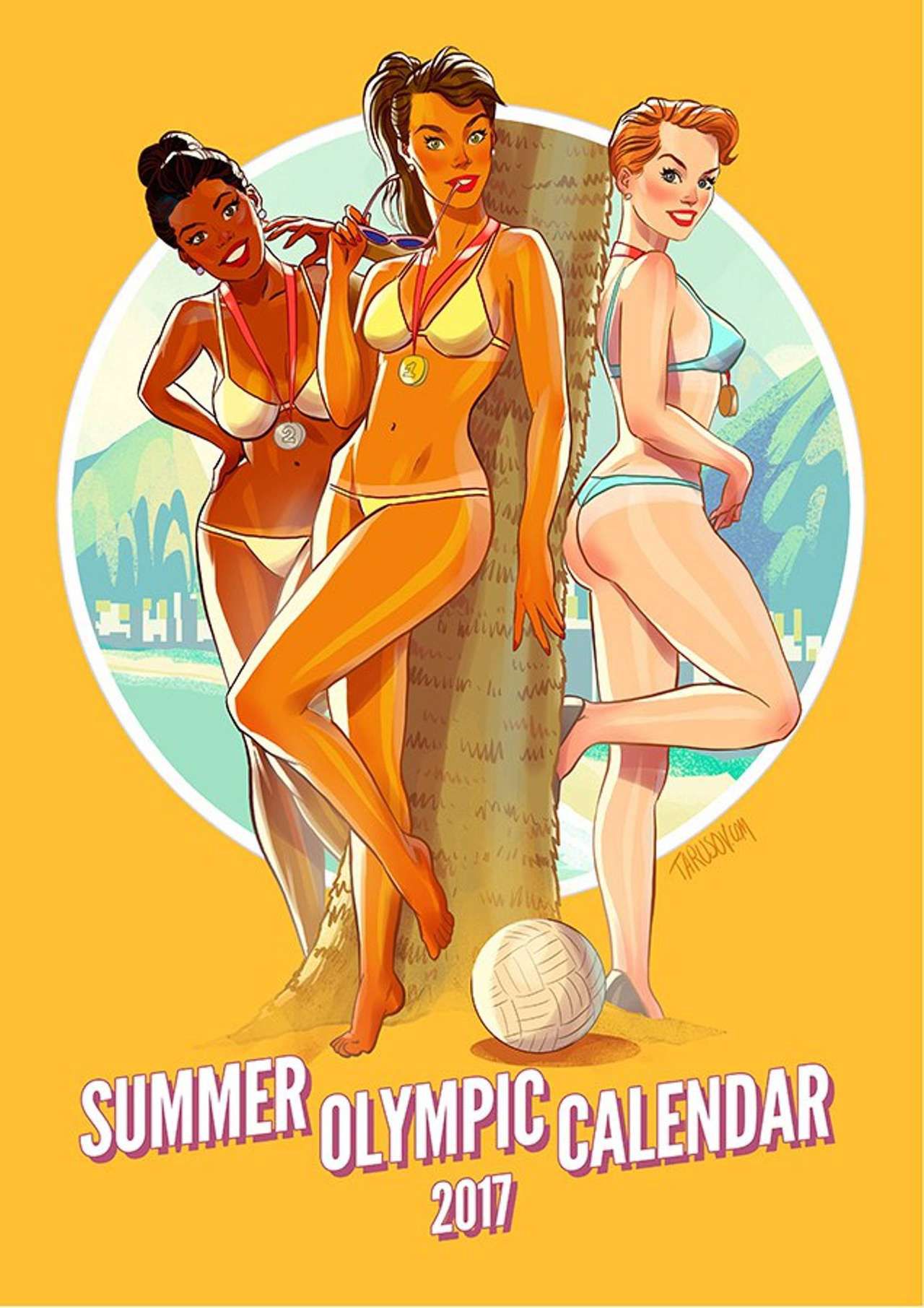 [AndrewTarusov] 2017 Summer Olympic Pinup Calendar 1