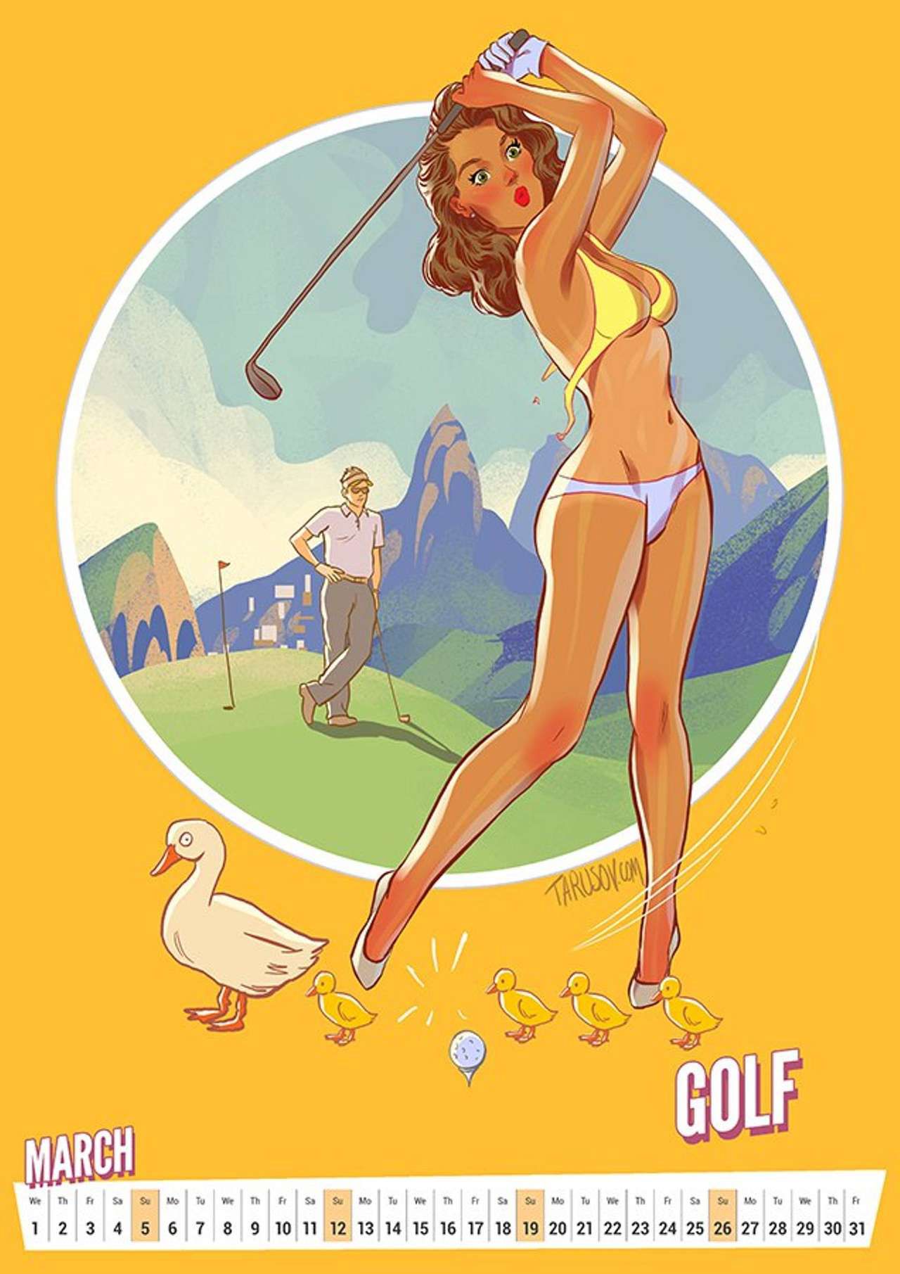[AndrewTarusov] 2017 Summer Olympic Pinup Calendar 4