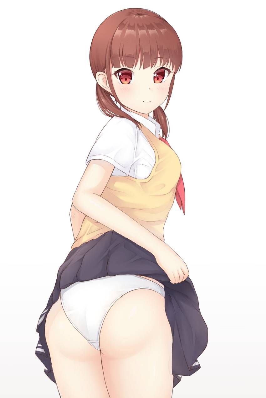 [Secondary] erotic image of a cute high school girl is not usually that show pants to up their skirt 19