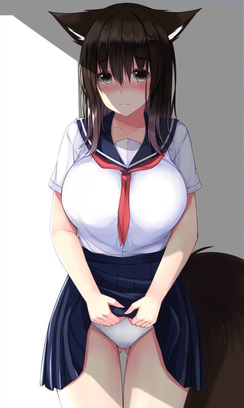 [Secondary] erotic image of a cute high school girl is not usually that show pants to up their skirt 22