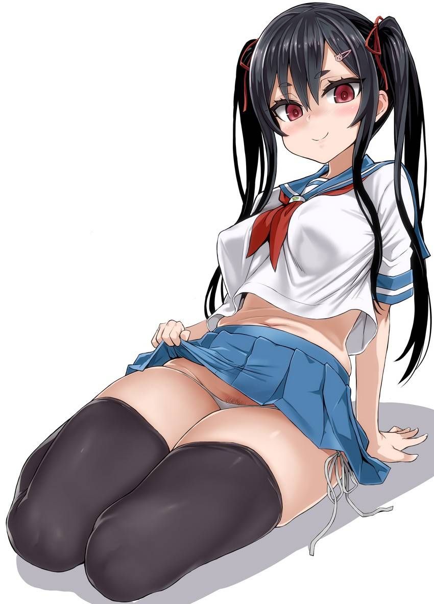 [Secondary] erotic image of a cute high school girl is not usually that show pants to up their skirt 6