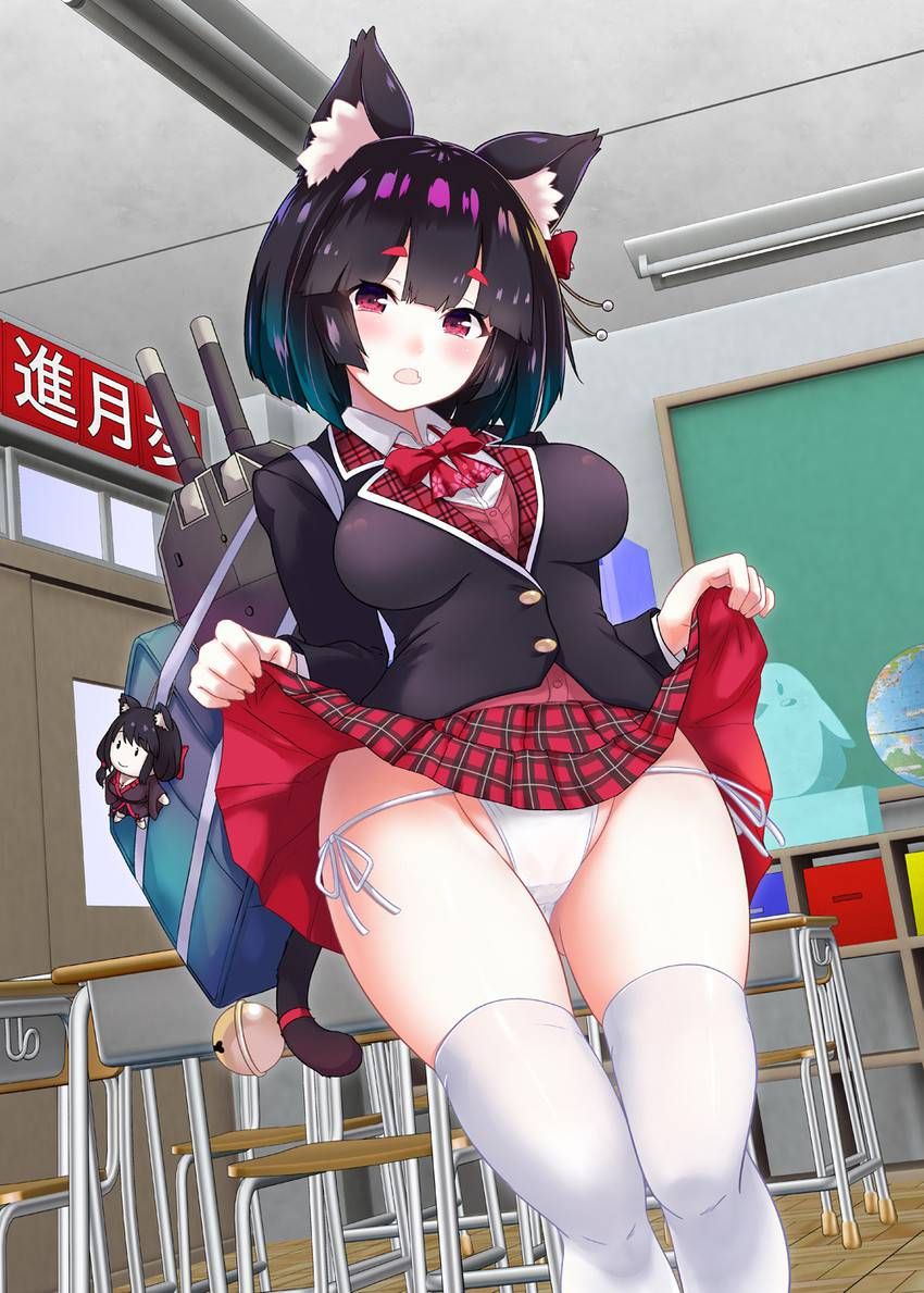 [Secondary] erotic image of a cute high school girl is not usually that show pants to up their skirt 7