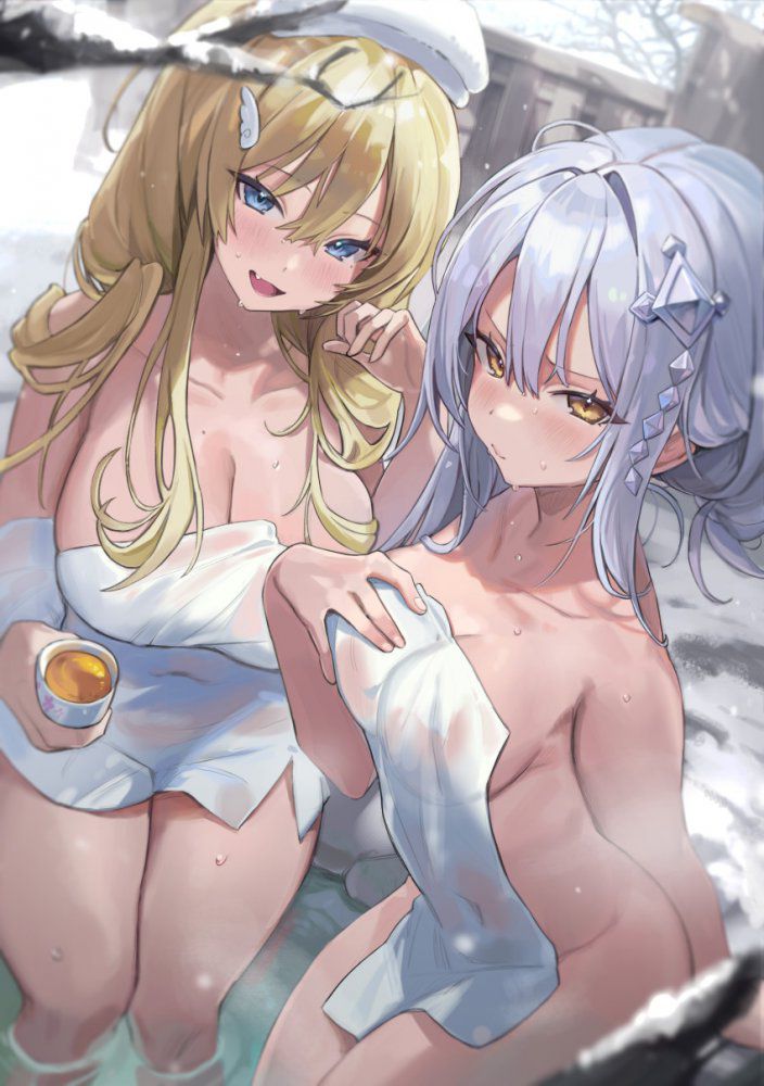 【Secondary】Image of a girl taking a hot spring / open-air bath [Erotic] Part 11 18