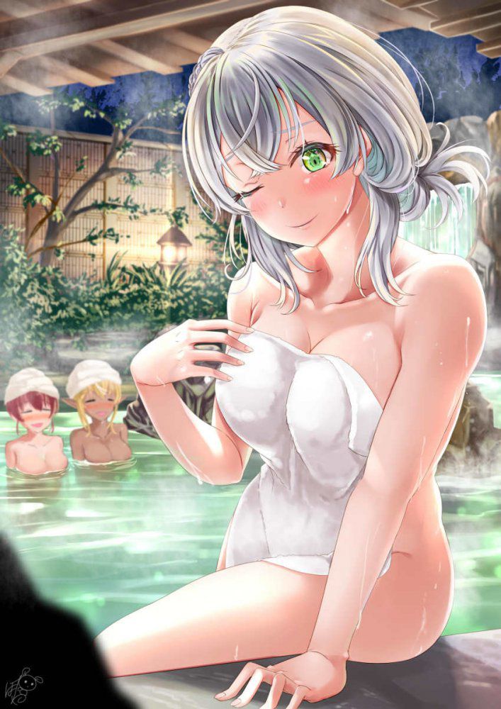 【Secondary】Image of a girl taking a hot spring / open-air bath [Erotic] Part 11 28