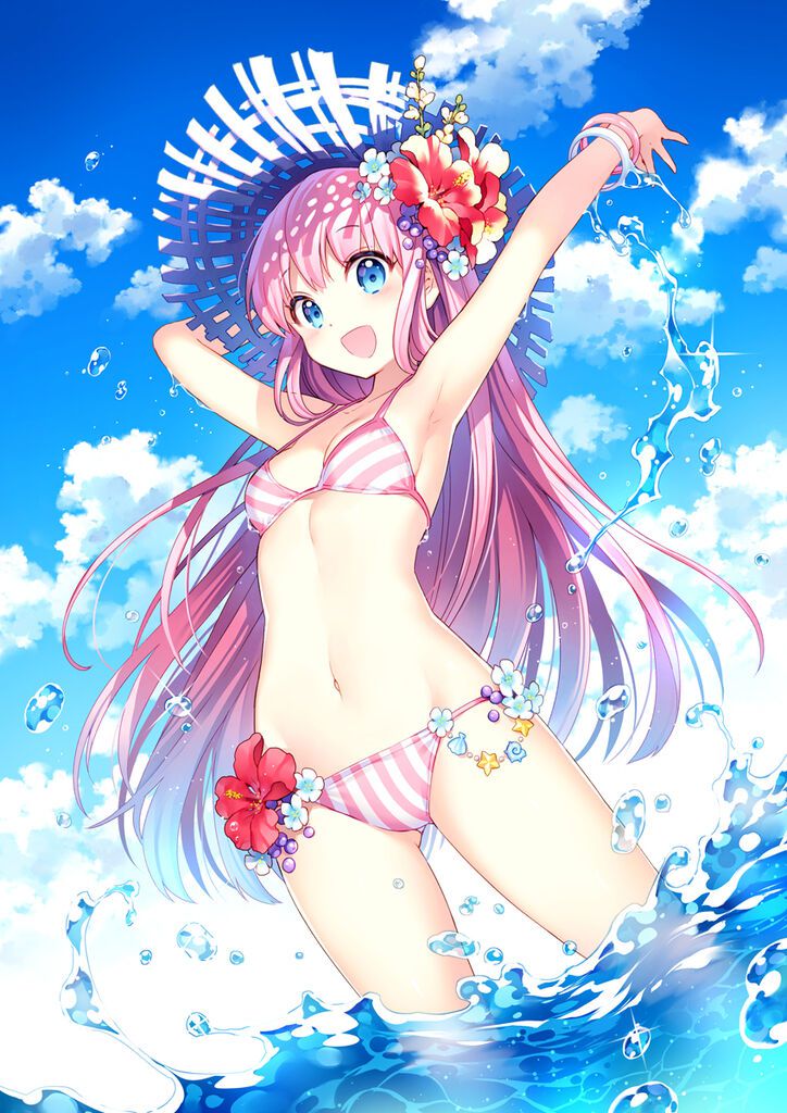 Secondary image of a cute girl's bikini swimsuit 2