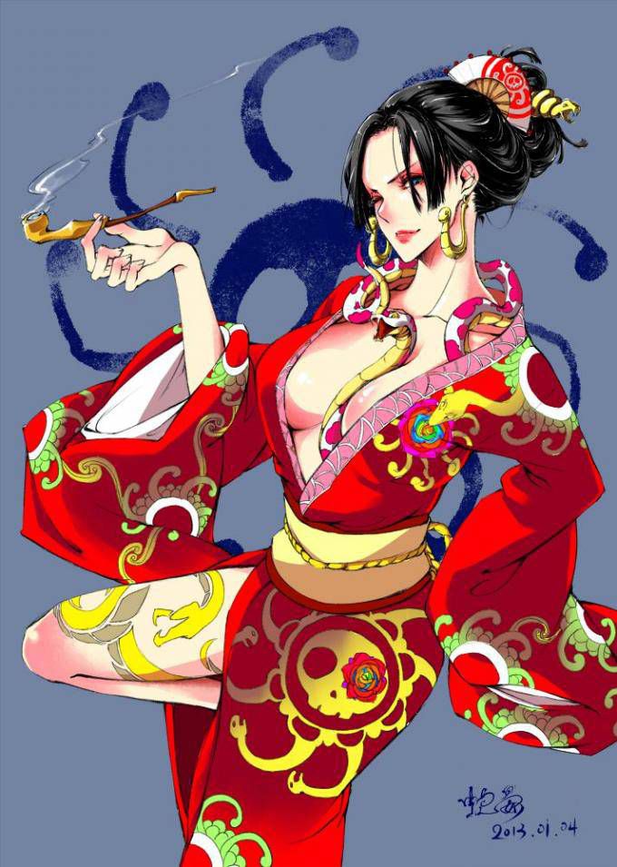 [Secondary] erotic image of pirate empress Boa Hancock who imitates her all the busty cosplayers of the world 57