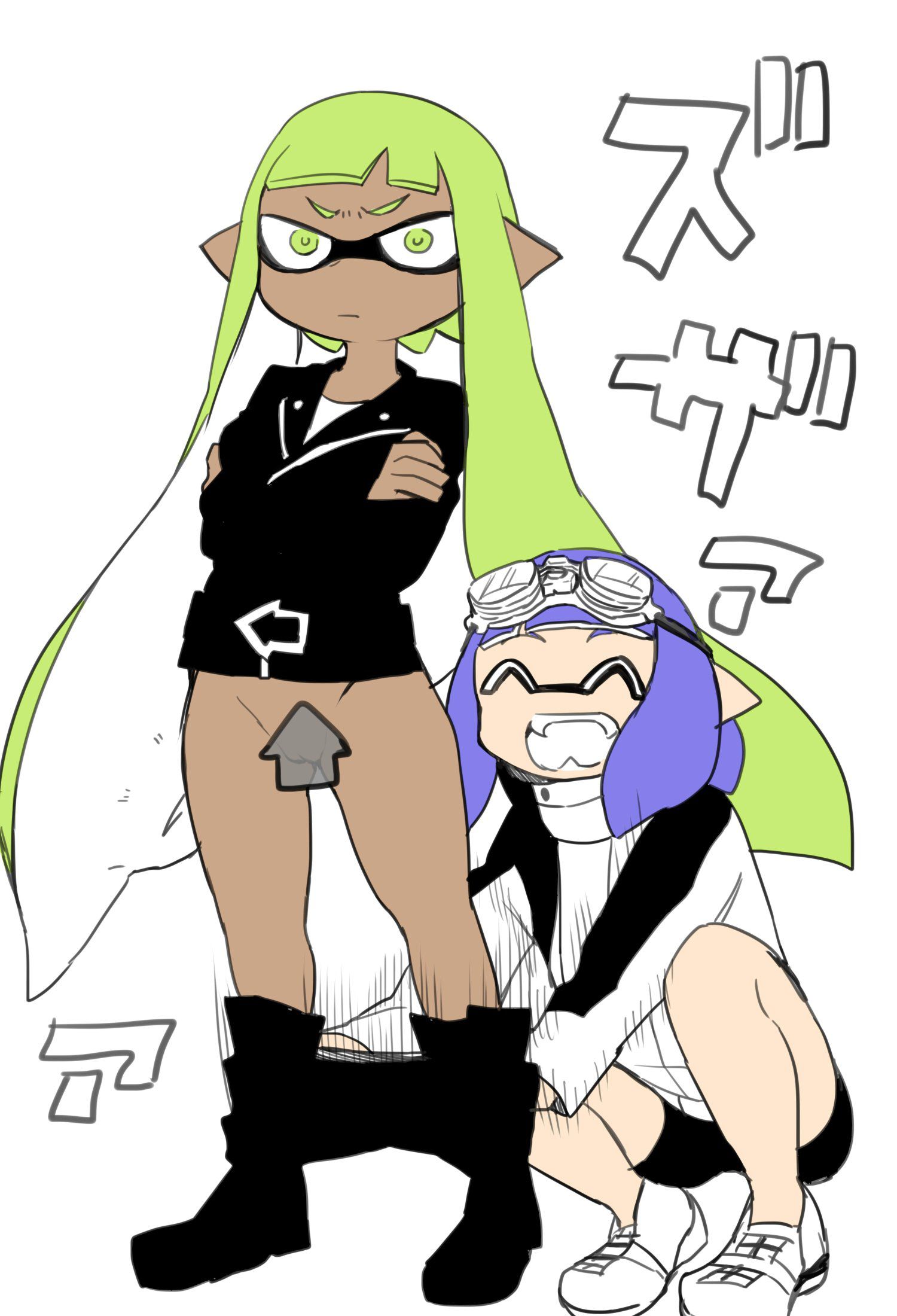 Come out the guy who has been greedy to the girl of the two-dimensional Splatoon! I'm going to do erotic images, 48. 13