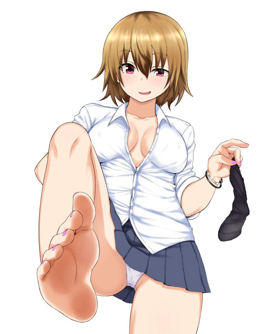 [Silent appeal] secondary erotic image of a girl who is taking off only one of the socks likely to want licking 1