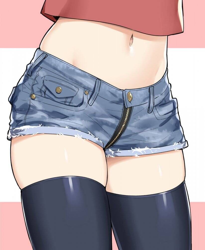 [Secondary] erotic illustration of a girl wearing shorts and shorts 22