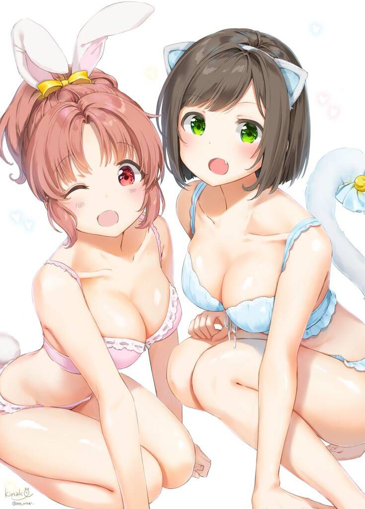 [Secondary] blue or green refreshing underwear is cute illustration Part 2 3