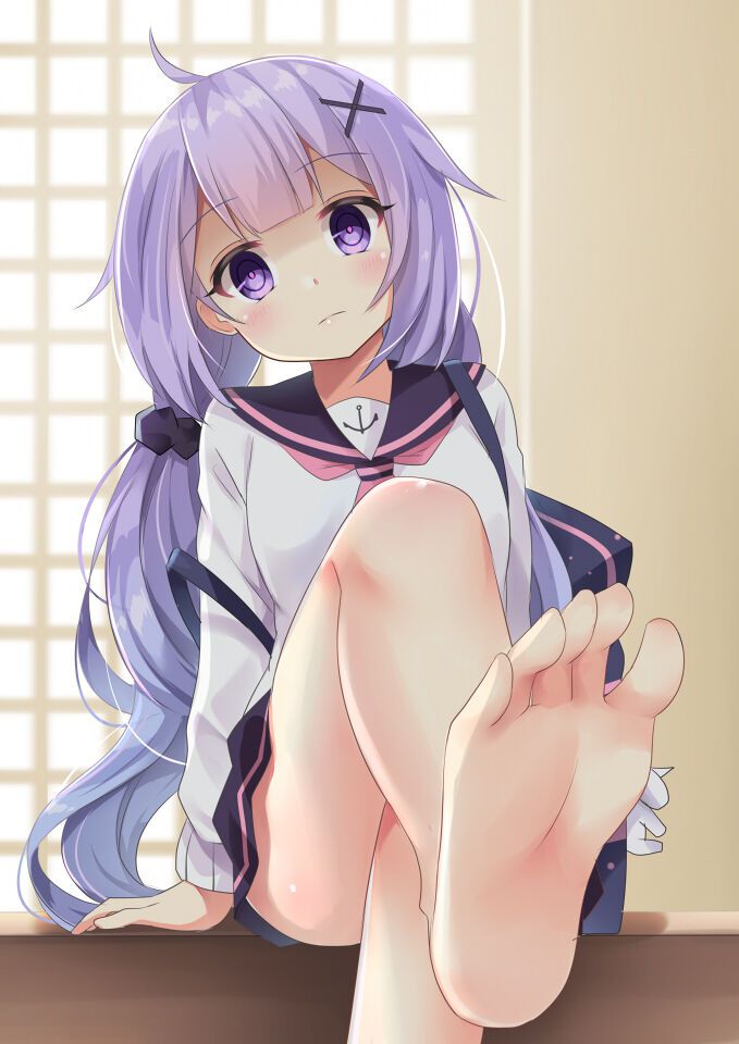 Secondary image of the soles of bare feet of a beautiful girl who is too cute 17