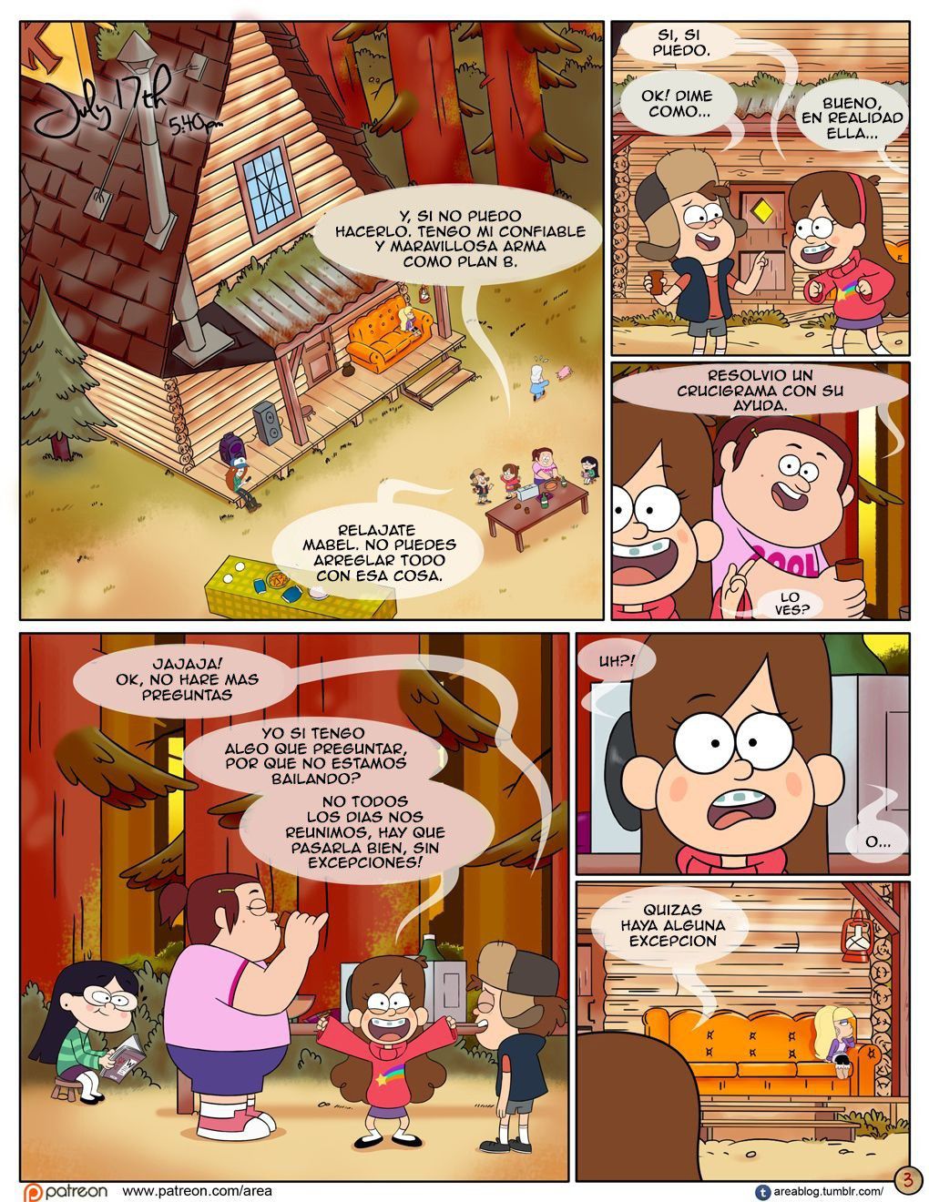 [Area] Next Summer | El Siguiente Verano (Gravity Falls) [Spanish] [VerComicsPorno, kalock] [Ongoing] 4