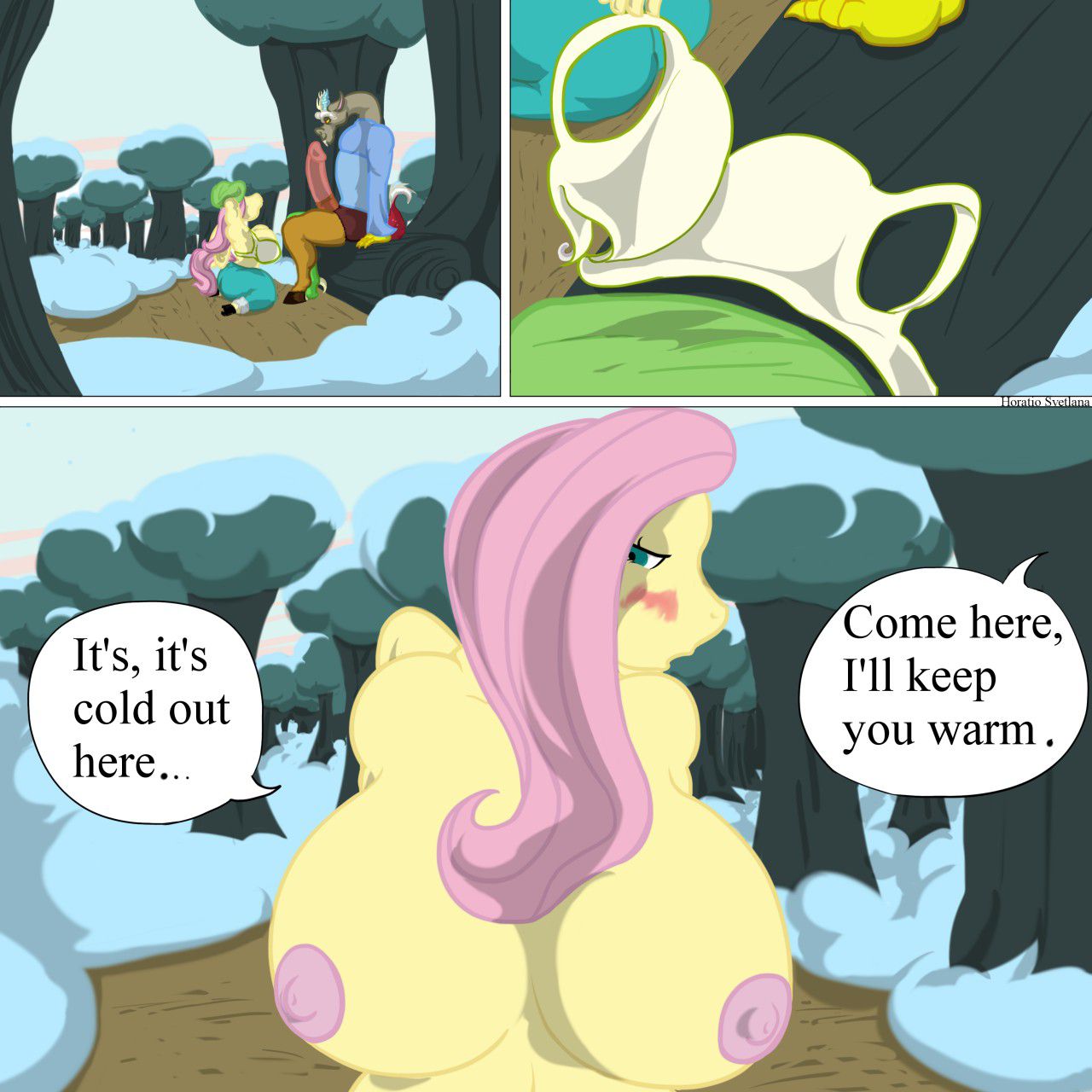 [Horatio Svetlana] Fluttershy's Discord Day (My Little Pony Friendship Is Magic) [Ongoing] 2