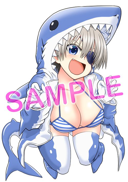 Anime [Uzaki-chan wants to play! ] Illustrations such as erotic swimsuit and wet sheer in BD / DVD store benefits 4