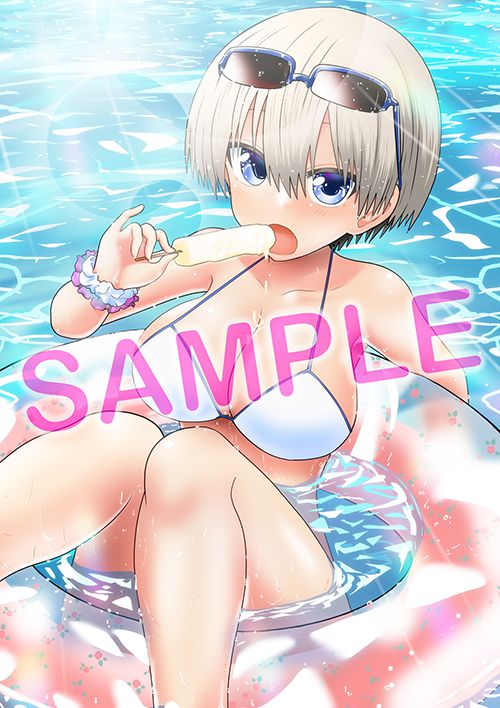 Anime [Uzaki-chan wants to play! ] Illustrations such as erotic swimsuit and wet sheer in BD / DVD store benefits 7