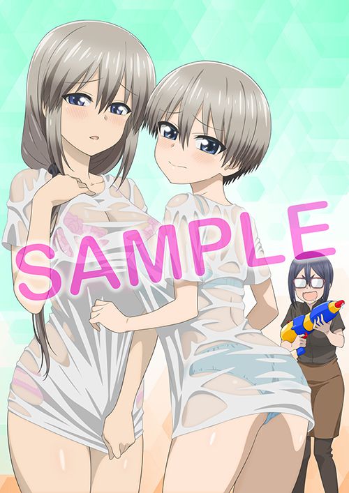 Anime [Uzaki-chan wants to play! ] Illustrations such as erotic swimsuit and wet sheer in BD / DVD store benefits 8