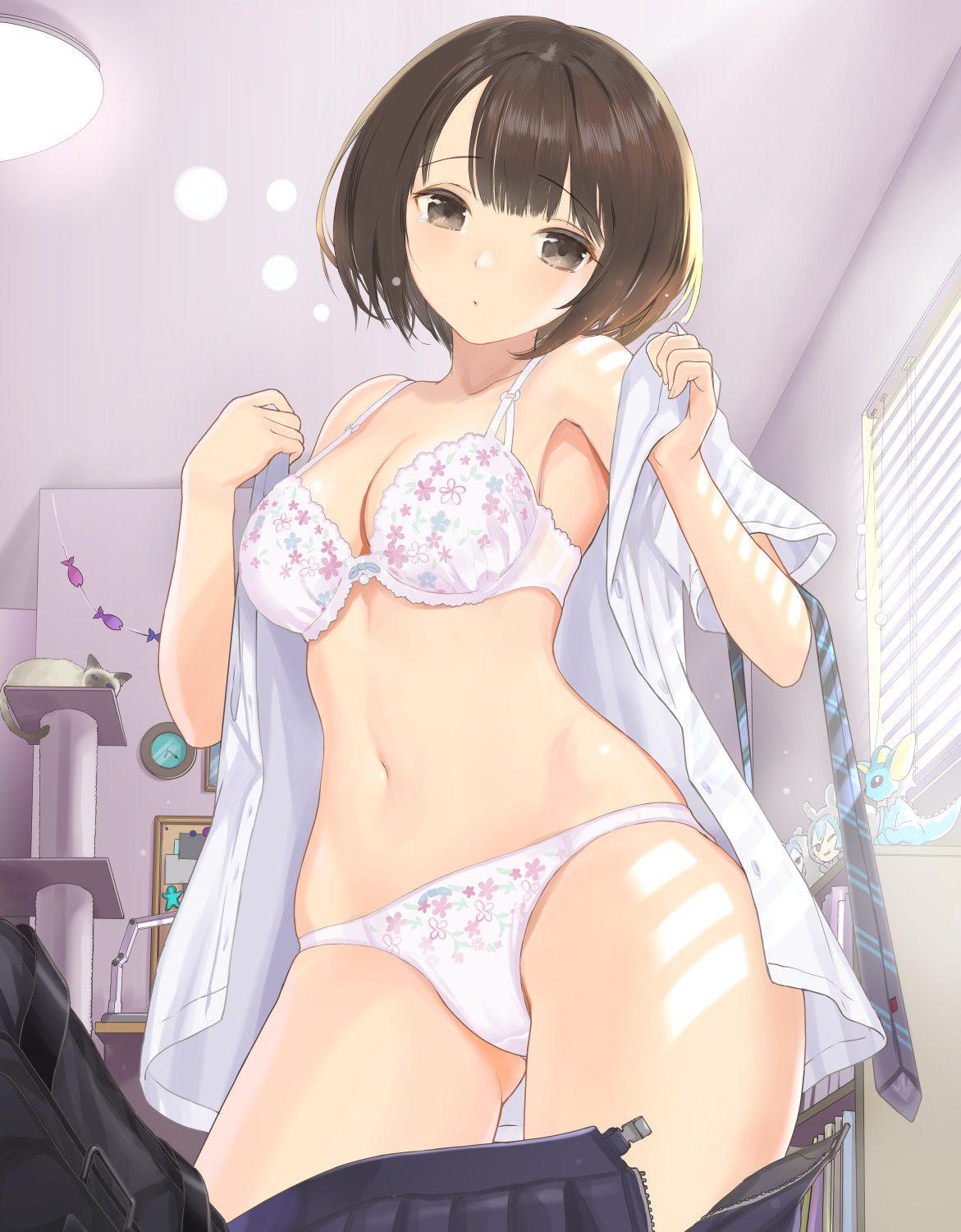 Thank you, I'm sorry I'm not on purpose ... two-dimensional erotic image of a beautiful girl in a lucky lewd change of clothes that would look at the cancer while saying 32