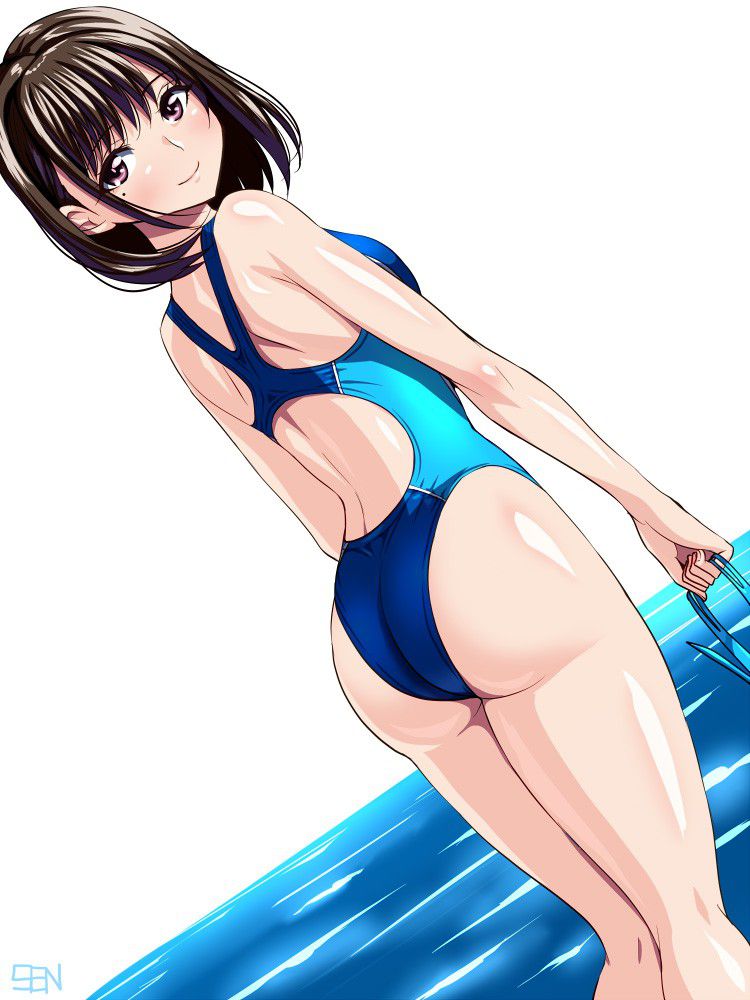 [Secondary] erotic image summary of mutchiri ass that protrudes greatly from the swimsuit for swimming 12