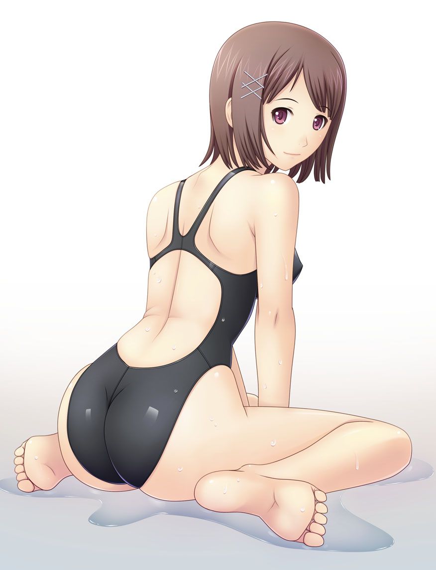 [Secondary] erotic image summary of mutchiri ass that protrudes greatly from the swimsuit for swimming 18