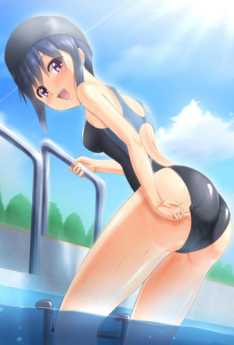 [Secondary] erotic image summary of mutchiri ass that protrudes greatly from the swimsuit for swimming 20