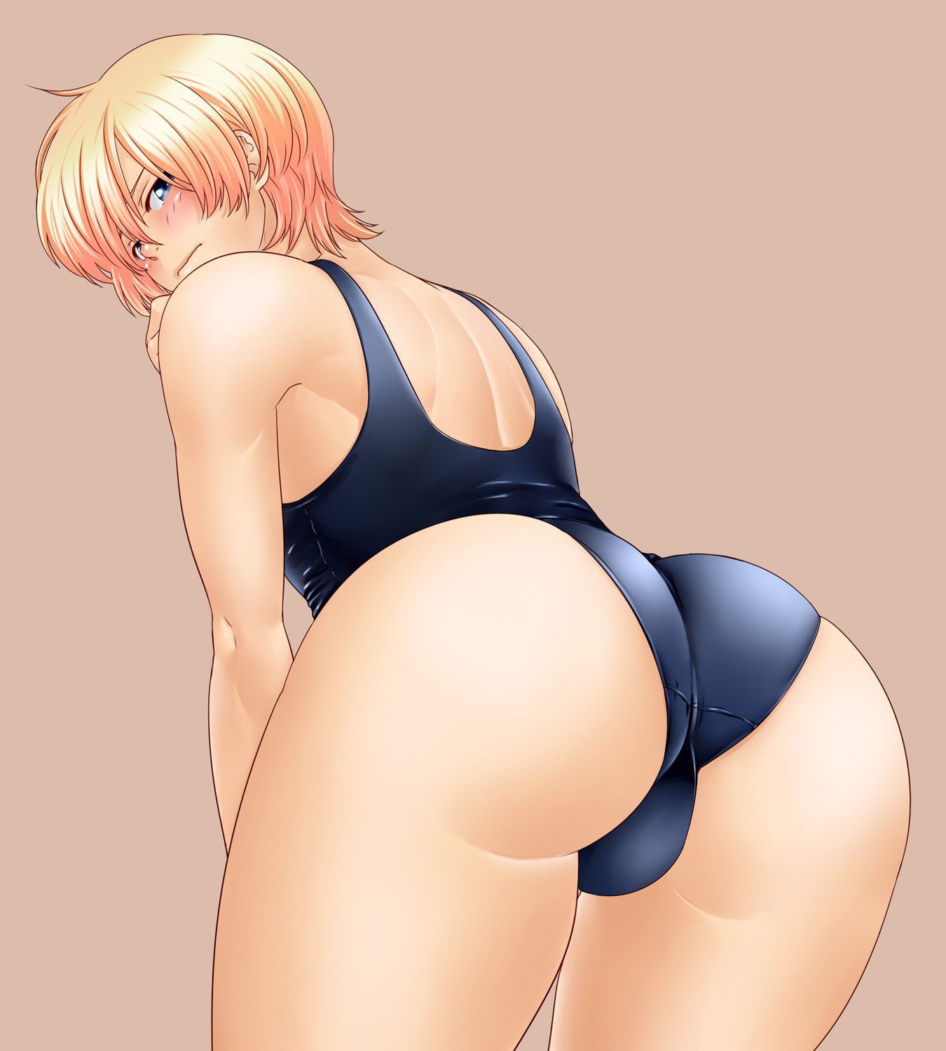 [Secondary] erotic image summary of mutchiri ass that protrudes greatly from the swimsuit for swimming 23