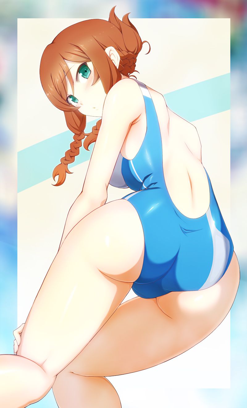 [Secondary] erotic image summary of mutchiri ass that protrudes greatly from the swimsuit for swimming 31