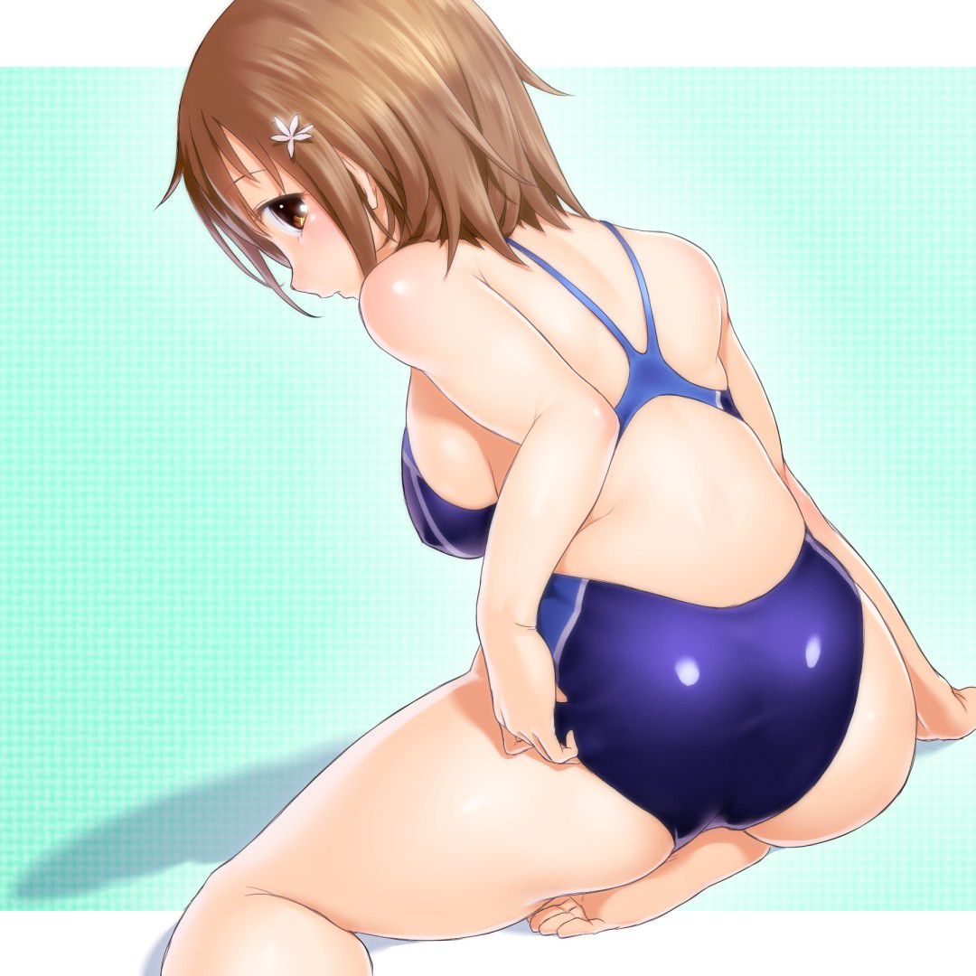 [Secondary] erotic image summary of mutchiri ass that protrudes greatly from the swimsuit for swimming 58