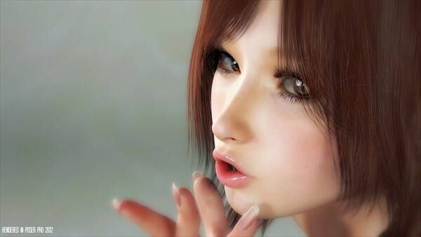 [Secondary] Is this beautiful girl CG? Are you human? 3D illustrations of live-action quality: Part 2 24