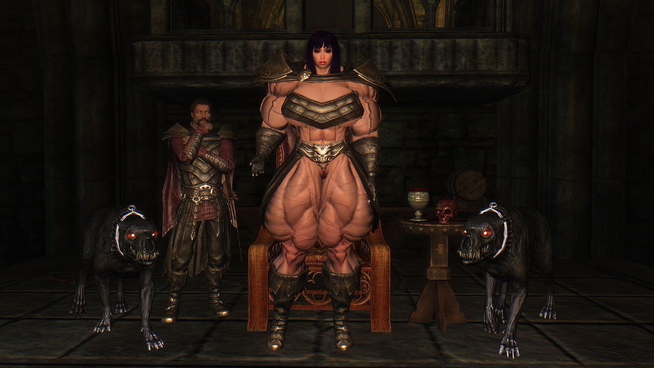 HUGE Muscle female mod for Skyrim (size bodies S-M-L-XL) 26
