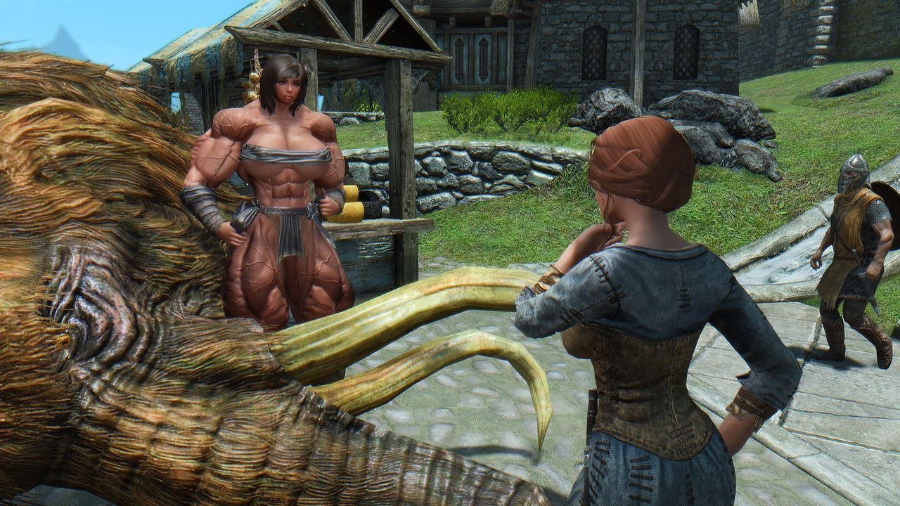 HUGE Muscle female mod for Skyrim (size bodies S-M-L-XL) 32