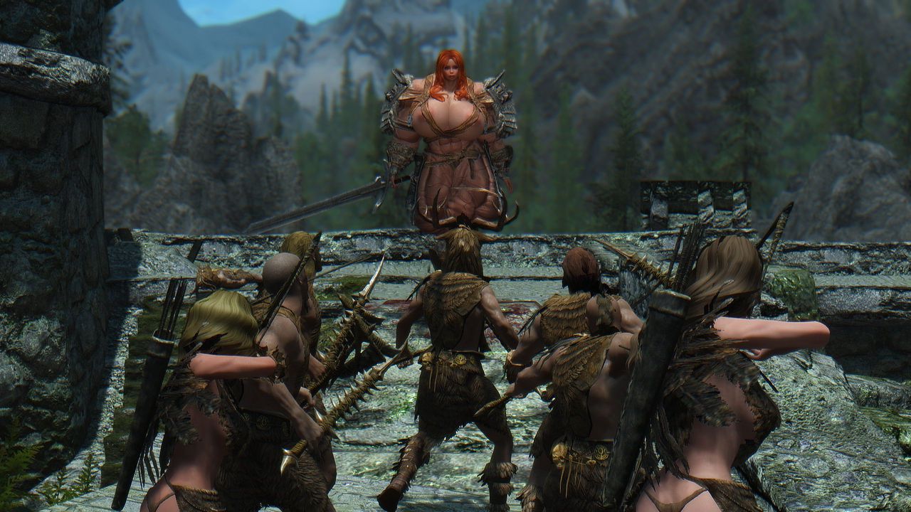 HUGE Muscle female mod for Skyrim (size bodies S-M-L-XL) 50