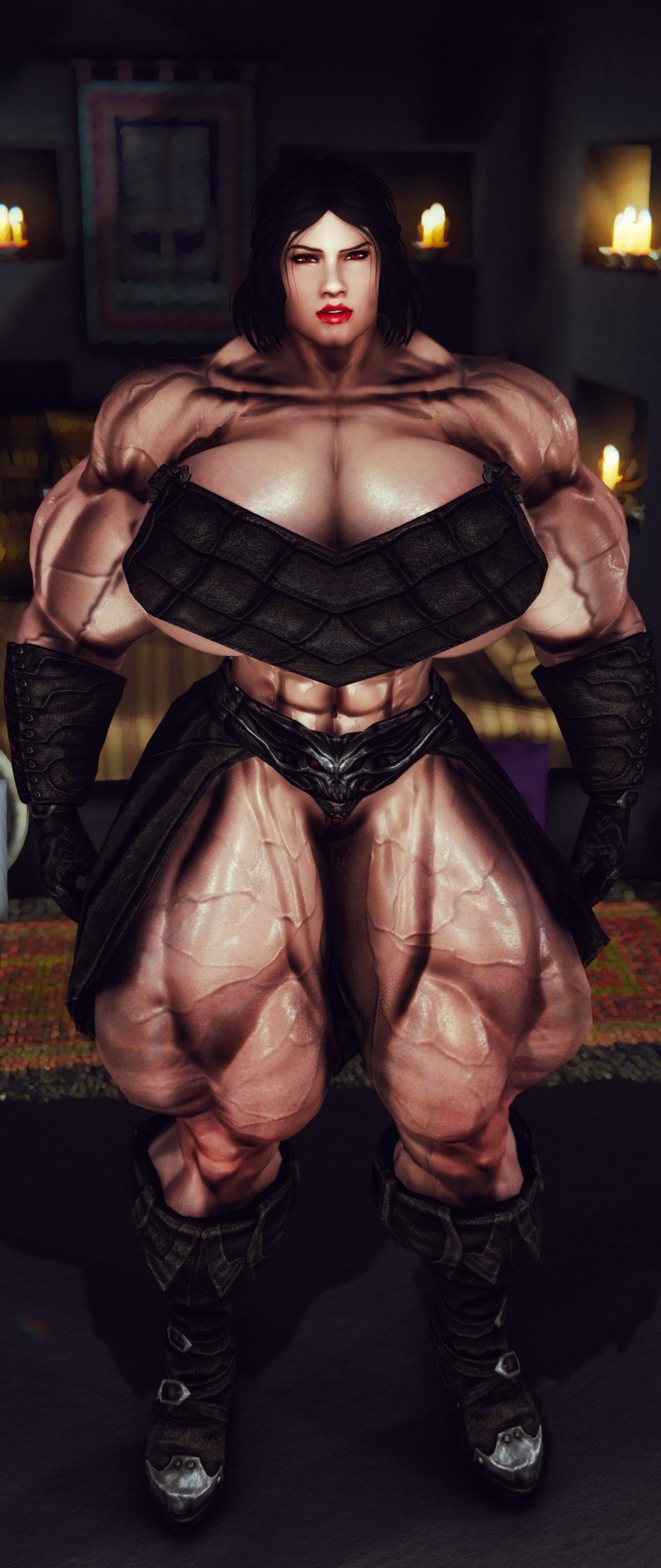 HUGE Muscle female mod for Skyrim (size bodies S-M-L-XL) 59