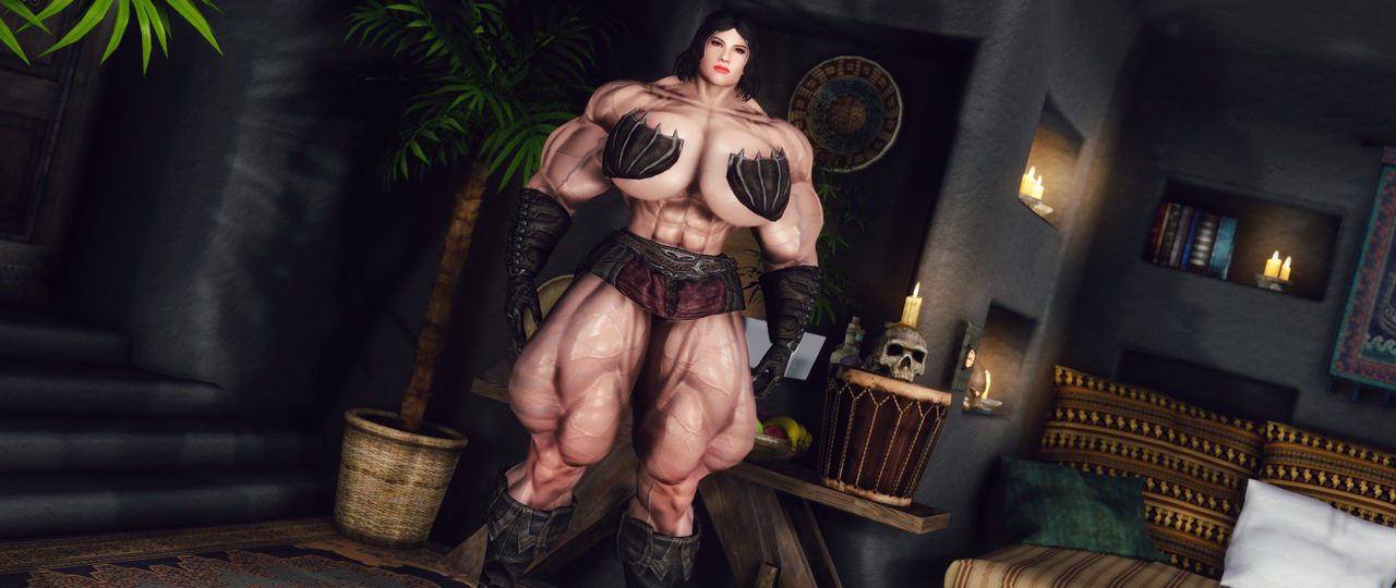 HUGE Muscle female mod for Skyrim (size bodies S-M-L-XL) 60
