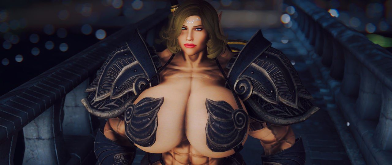 HUGE Muscle female mod for Skyrim (size bodies S-M-L-XL) 65