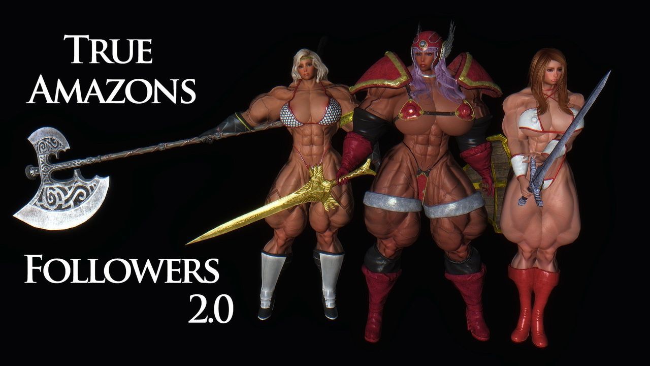 HUGE Muscle female mod for Skyrim (size bodies S-M-L-XL) 67