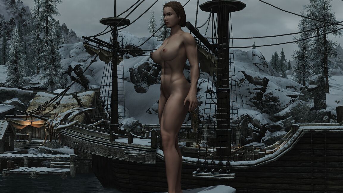 HUGE Muscle female mod for Skyrim (size bodies S-M-L-XL) 78